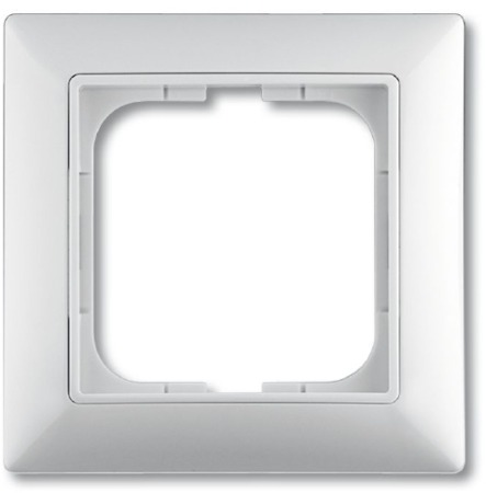 ABB 1725-0-1479 Рамка с декоративной накладкой, 1 пост, альпийский белый