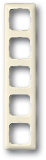 ABB 1725-0-1493 Рамка 5-постовая для кабель-каналов, Busch-Duro 2000 SI, слоновая кость