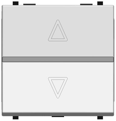 ABB N2261.2 BL Механизм электронного выключателя жалюзи, 700 ВА, 2-модульный, серия Zenit, цвет альпийский белый