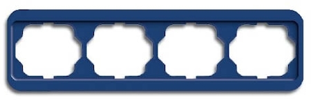 ABB 1754-0-2924 Рамка 4-постовая, горизонтальная, серия alpha nea, цвет синий