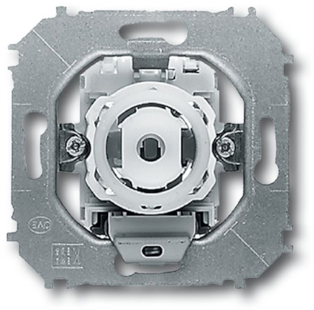 ABB 1022-0-0623 Механизм 1-клавишного, 2-полюсного контрольного выключателя с лампой, серия impuls