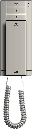 ABB 2TMA070020W0062 Абонентское устройство, трубка, 3 клавиши, белая, с индукционной петлёй