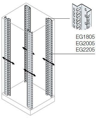 ABB EG2205 Рама 19Д для серверных шкафов 800х2200мм