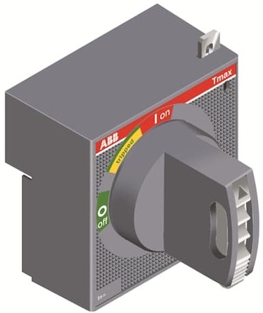 ABB 1SDA051385R1 Рукоятка поворотная на дверцу RHE_B T1-T2-T3 (только основание для стац. и втычн. выключателей)