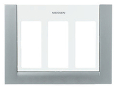 ABB 2CLA117300T1101 Панель лицевая для бокса рабочего места открытого/скрытого монтажа на 3 двойных адаптера с декоративной накладкой, цвет альпийский белый