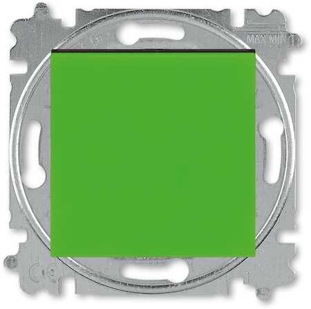2CHH590145A6067 Выключатель одноклавишный ABB Levit зелёный / дымчатый чёрный