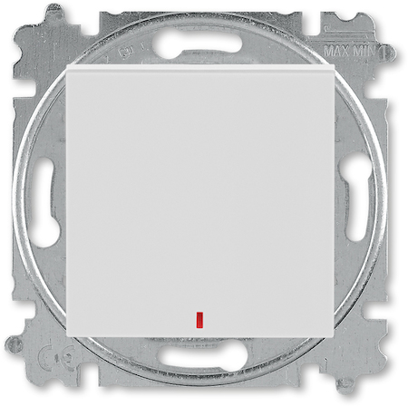 2CHH592545A6016 Переключатель одноклавишный с подсветкой ABB Levit контрольная серый / белый