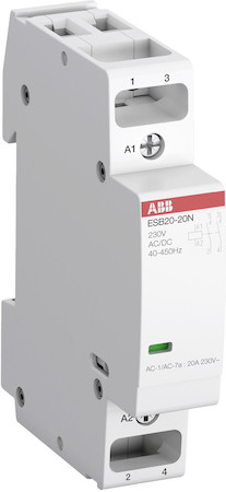 ABB 1SBE121111R0202 Контактор ESB20-02N-02 модульный (20А АС-1, 2НЗ), катушка 42В AC/DC