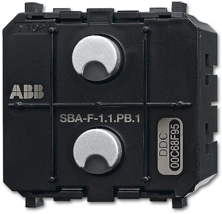 6220-0-0237 ABB Zenit SBA-F-1.1.PB.1 Сенсор 1-клавишный/активатор жалюзи 1-канальный free@home