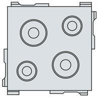 ABB EV0119 Сальник 68х68 D=2(8-17)+2(5-10),(10шт)