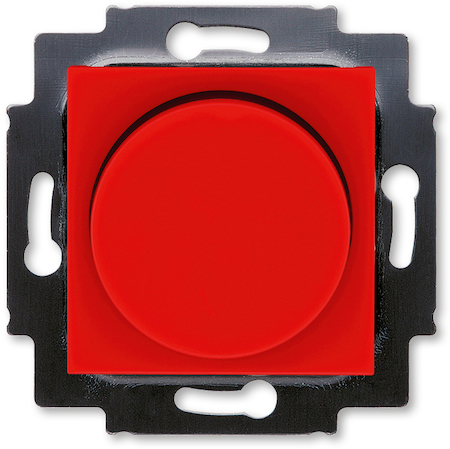 2CHH942247A6065 Светорегулятор ABB Levit поворотно-нажимной 60-600 Вт R красный / дымчатый чёрный