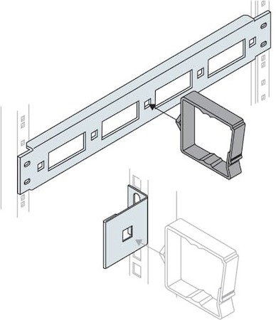 ABB EV0035 Панель для держателей кабеля,1HE