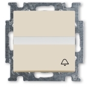 1413-0-1087 ABB BJB Basic 55 Беж Выключатель кнопочный с полем для надписи