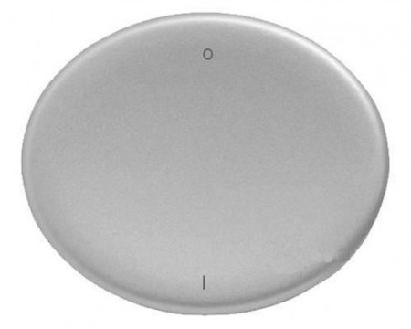 5501.2 PL ABB Tacto Клавиша для 1-клавишных выключателей/переключателей/кнопок с символом "I/O", серебро