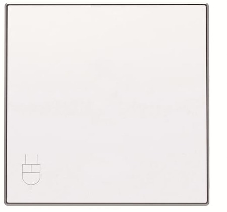 ABB 2CLA858810A1101 Накладка розетки с крышкой, серия SKY, цвет альпийский белый