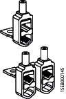 ABB 1SEP304457R0001 Набор 2-х местных V-образных зажимов, 3 шт., 2х95-240mm2