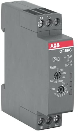 ABB 1SVR508100R0000 Реле времени CT-ERC.12 компактное (задержка при включ.) 24-48B DC, 24-240B AC (7 диапазонов времени 0,05с...100ч) 1ПК