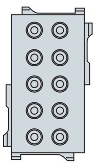 ABB EV0125 Сальник 34х68  2х(D=8-17), (10шт)