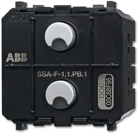 6220-0-0232 ABB Zenit SSA-F-1.1.PB.1 Сенсор 1-клавишный/релейный активатор 1-канальный free@home