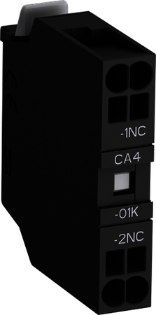 ABB 1SBN010160R1001 Блок контактный CA4-01K (1НЗ) фронтальный с втычными клеммами для контакторов AF09K-AF38K и реле NF22EK-NF40EK