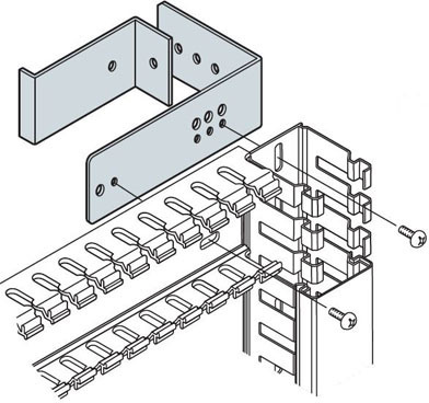 ABB AD1098 Держатель для перф.каб-канала (4шт),металл