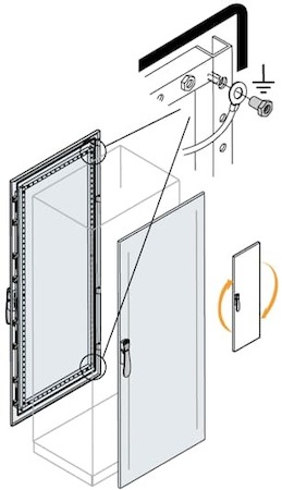 ABB EC2232K Дверь пер/зад 2200x300 внешн.каб.секции