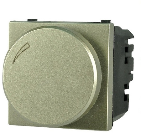 ABB 2CLA226030N1901 Механизм электронного поворотного светорегулятора для регулируемых LEDi ламп, 2-100 Вт, 2-модульный, серия Zenit, цвет шампань