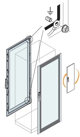 ABB ET2010K Дверь со стеклом 2000x1000мм ВхШ