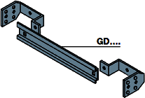 ABB GD6006 DIN-рейка с крепежом на 25мод. Д=600мм для шкафов SR