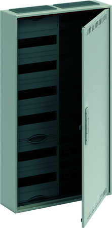 ABB 2CPX052213R9999 Шкаф 72М навесной с медиапанелями IP30, 950x550x160 между DIN-рейками 125 мм и самозажимными клеммами N/PE и дверью с вент. отверстиями ComfortLine CA26VML