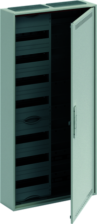ABB 2CPX052214R9999 Шкаф 84М навесной с медиапанелями IP30, 1100x550x160 между DIN-рейками 125 мм и самозажимными клеммами N/PE и дверью с вент. отверстиями ComfortLine CA27VML