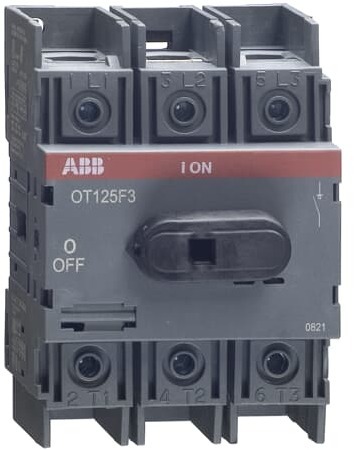 ABB 1SCA022353R7480 Рубильник OT125E3 до 125А 3х-полюсный для установки на DIN-рейку или монтажную плату