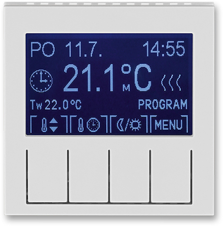 2CHH911031A4016 Терморегулятор ABB Levit универсальный программируемый серый / белый