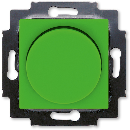 2CHH942247A6067 Светорегулятор ABB Levit поворотно-нажимной 60-600 Вт R зелёный / дымчатый чёрный