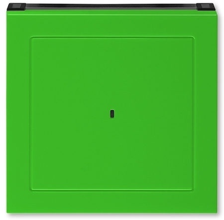 2CHH590700A4067 Накладка ABB Levit для выключателя карточного зелёный / дымчатый чёрный