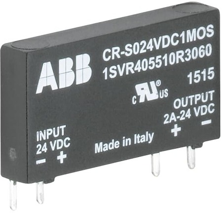 ABB 1SVR405510R3050 Оптопара CR-S024VDC1TRA (вход: 24В DC, выход: 100мA 48В DC) для монтажа в цоколь CR-S