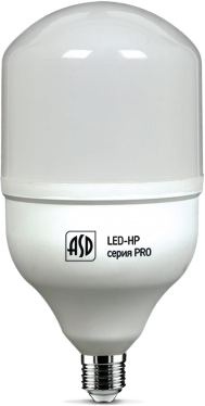 4690612011967 Лампа светодиодная LED-HP-PRO 50Вт 230В  Е27 с адаптером E40 6500К 4500Лм ASD