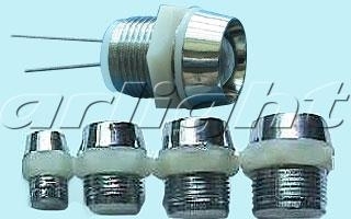 Arlight 004796 10PC Держатель 10мм (хром.пластик, с гайкой)