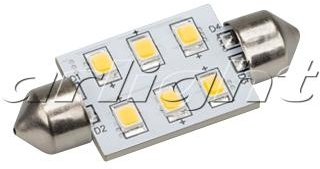 Arlight 019427 Автолампа ARL-F37-6E White (10-30V, 6 LED 2835)