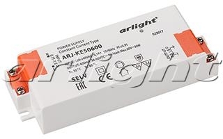 Arlight 023077 Блок питания ARJ-KE50600 (30W, 600mA, PFC)