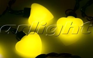 Arlight 019838 Гирлянда ARL-HEART-5000-20LED Yellow (220V, 5W)