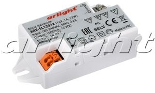 Arlight 021020 Блок питания ARV-SL24012 (24V, 0.5A, 12W)