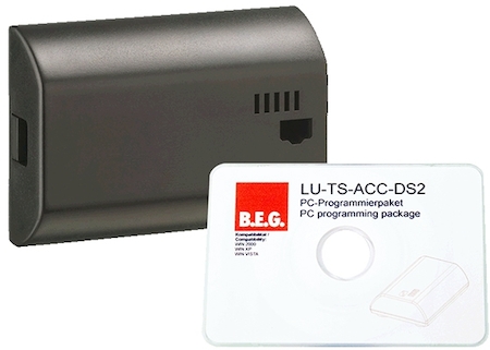 BEG 92685 Комплект для программирования таймеров B.E.G Luxomat, питание 230 В~,  IP20 / бело-чёрный