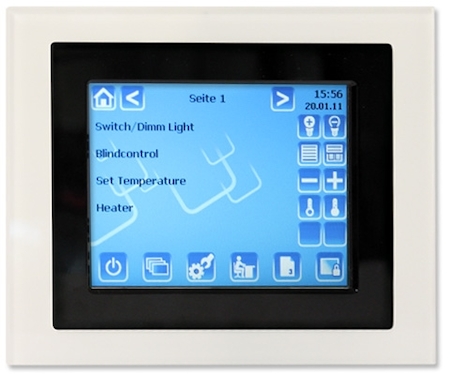 BEG 90142 Декоративная стеклянная рамка для KNX Control Touch-Panel 90120 / белый