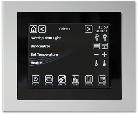 BEG 90137 Декоративная алюминивая рамка  для KNX Control Touch-Panel 90120 / серебро