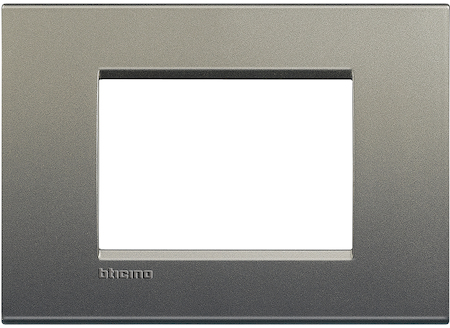 BTicino LNA4803AE LivingLight Рамка прямоугольная, 3 модуля, цвет Серый шелк