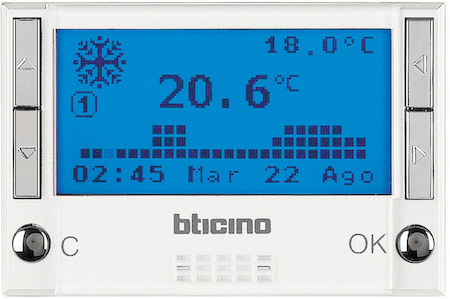 BTicino HD4695 Контрол температ 4 зоны белый