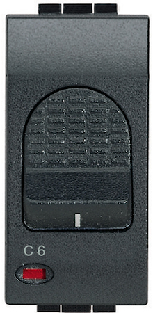 BTicino L4301/6 Автоматический выключатель с индикатором защиты 1 полюса, 1500А 230В 1 модуль