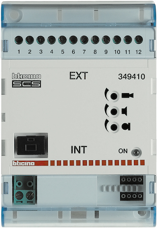BTicino 349410 Интерфейс для 2-х проводной системы домофонии SCS-Аналог