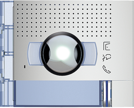 BTicino 351311 Лицевая панель аудио-видео модуля ш/у + 1 кнопка вызова, цвет allmetal